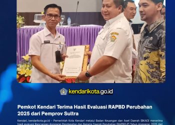 Pemkot Kendari Terima Hasil Evaluasi RAPBD Perubahan 2025 dari Pemprov Sultra