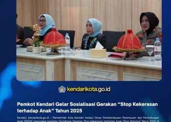 Pemkot Kendari Gelar Sosialisasi Gerakan “Stop Kekerasan terhadap Anak” Tahun 2025