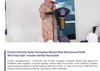 Peringatan Maulid Nabi Muhammad SAW dirangkaikan dengan  Penyerahan Hibah untuk Rumah Ibadah dan Organisasi Keagamaan Digelar di Kota Kendari