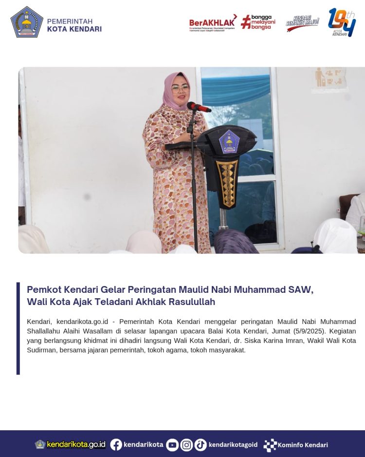 Peringatan Maulid Nabi Muhammad SAW dirangkaikan dengan  Penyerahan Hibah untuk Rumah Ibadah dan Organisasi Keagamaan Digelar di Kota Kendari