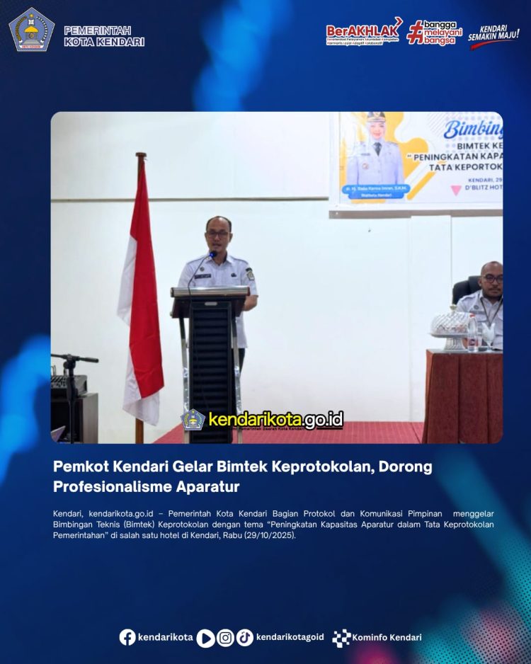 Pemkot Kendari Gelar Bimtek Keprotokolan, Dorong Profesionalisme Aparatur