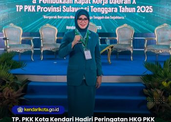 TP. PKK Kota Kendari Hadiri Peringatan HKG PKK ke-53 dan Pembukaan Rakerda XTP. PKK Provinsi Sulawesi Tenggara Tahun 2025