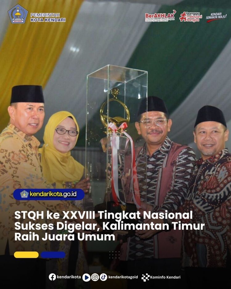 STQH ke XXVIII Tingkat Nasional Sukses Digelar, Kalimantan Timur Raih Juara Umum