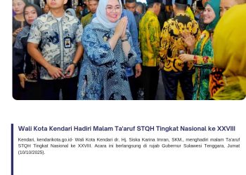 Wali Kota Kendari Hadiri Malam Ta’aruf STQH Tingkat Nasional ke XXVIII