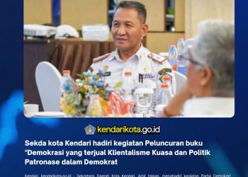 Sekda kota Kendari hadiri kegiatan Peluncuran buku “Demokrasi yang terjual Klientalisme Kuasa dan Politik Patronase dalam Demokrat