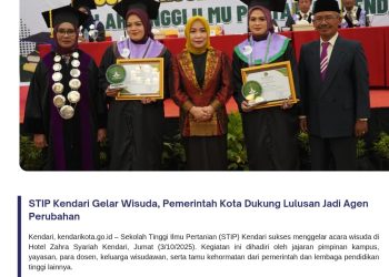 STIP Kendari Gelar Wisuda, Pemerintah Kota Dukung Lulusan Jadi Agen Perubahan