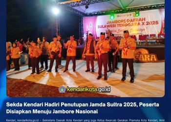 Sekda Kendari Hadiri Penutupan Jamda Sultra 2025, Peserta Disiapkan Menuju Jambore Nasional