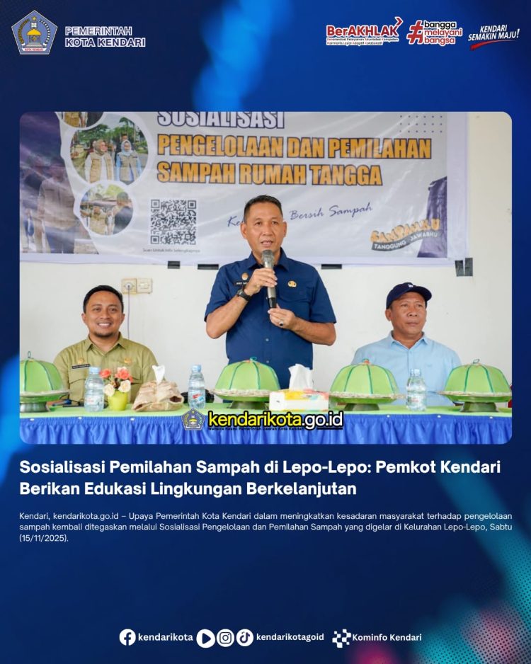 Sosialisasi Pemilahan Sampah di Lepo-Lepo: Pemkot Kendari Berikan Edukasi Lingkungan Berkelanjutan