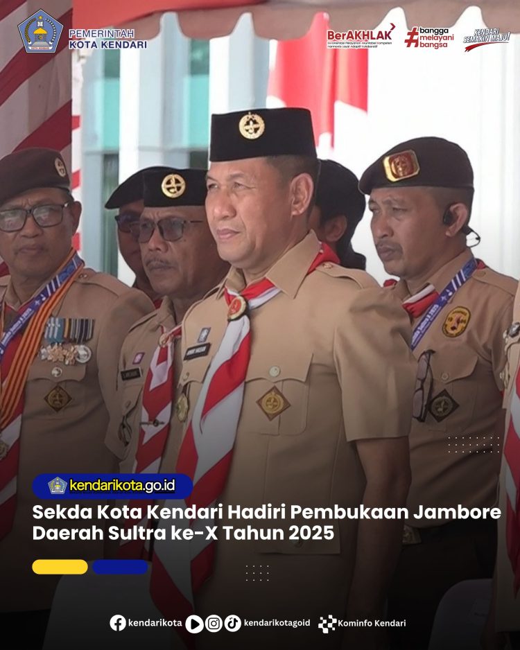 Sekda Kota Kendari Hadiri Pembukaan Jambore Daerah Sultra ke-X Tahun 2025