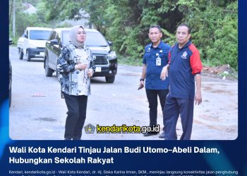 Wali Kota Kendari Tinjau Jalan Budi Utomo–Abeli Dalam, Hubungkan Sekolah Rakyat