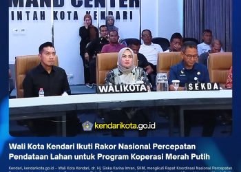 Wali Kota Kendari Ikuti Rakor Nasional Percepatan Pendataan Lahan untuk Program Koperasi Merah Putih