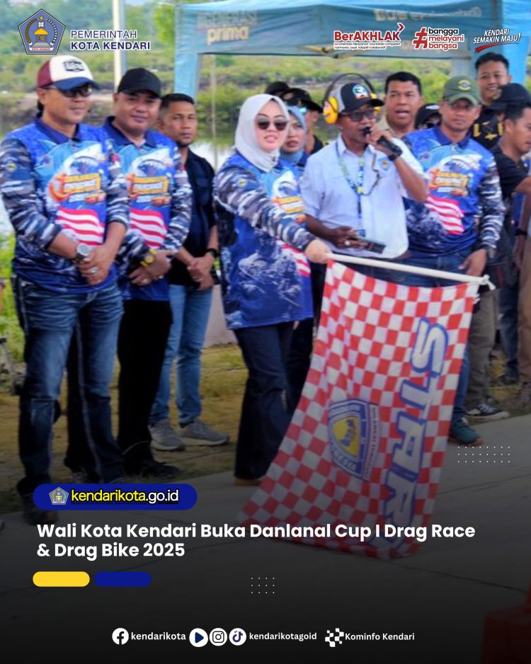 Wali Kota Kendari Buka Danlanal Cup I Drag Race & Drag Bike 2025