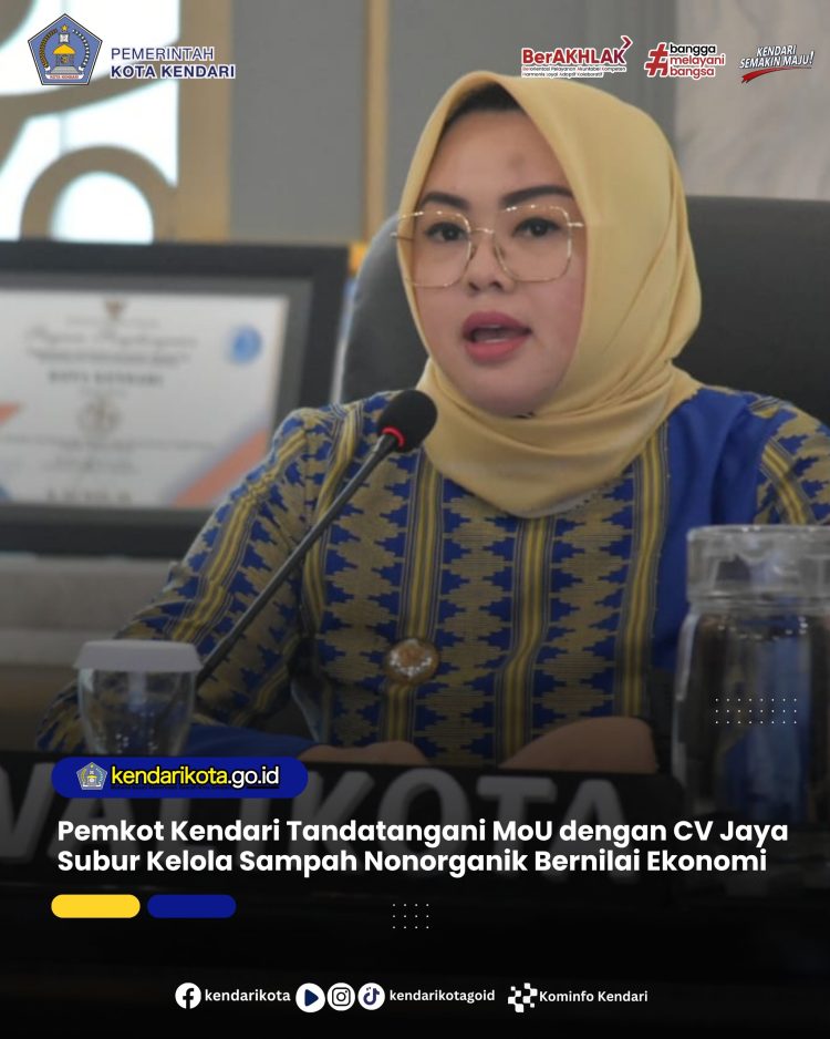 Pemkot Kendari Tandatangani MoU dengan CV Jaya Subur Kelola Sampah Nonorganik Bernilai Ekonomi
