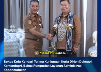 Sekda Kota Kendari Terima Kunjungan Kerja Dirjen Dukcapil Kemendagri, Bahas Penguatan Layanan Administrasi Kependudukan