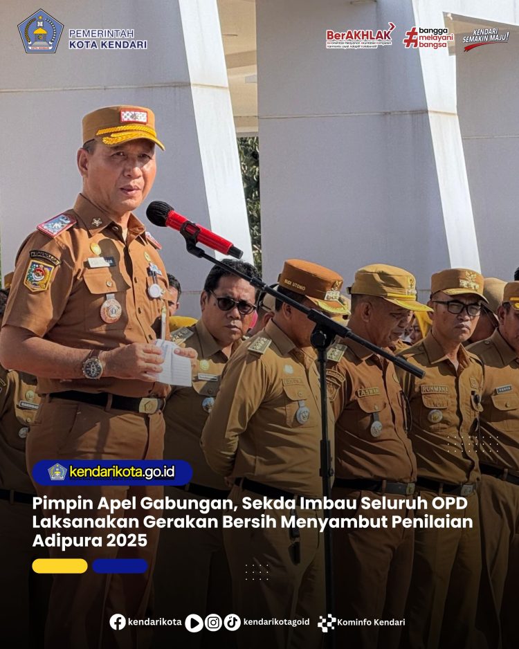 Pimpin Apel Gabungan, Sekda Imbau Seluruh OPD Laksanakan Gerakan Bersih Menyambut Penilaian Adipura 2025