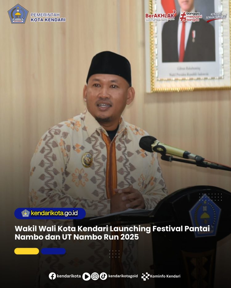 Wakil Wali Kota Kendadi Launching Festival Pantai Nambo dan UT Nambo Run 2025