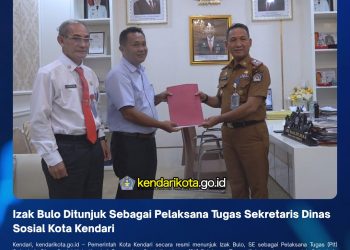 Izak Bulo Ditunjuk Sebagai Pelaksana Tugas Sekretaris Dinas Sosial Kota Kendari