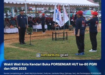 Wakil Wali Kota Kendari Buka PORSENIJAR HUT ke-80 PGRI dan HGN 2025