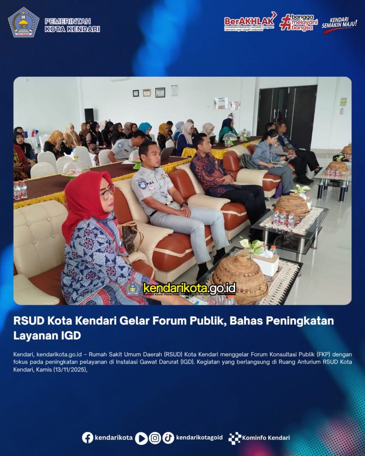 RSUD Kota Kendari Gelar Forum Publik, Bahas Peningkatan Layanan IGD