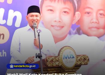 Wakil Wali Kota Kendari Buka Gerakan Santunan 1.000 Anak Yatim