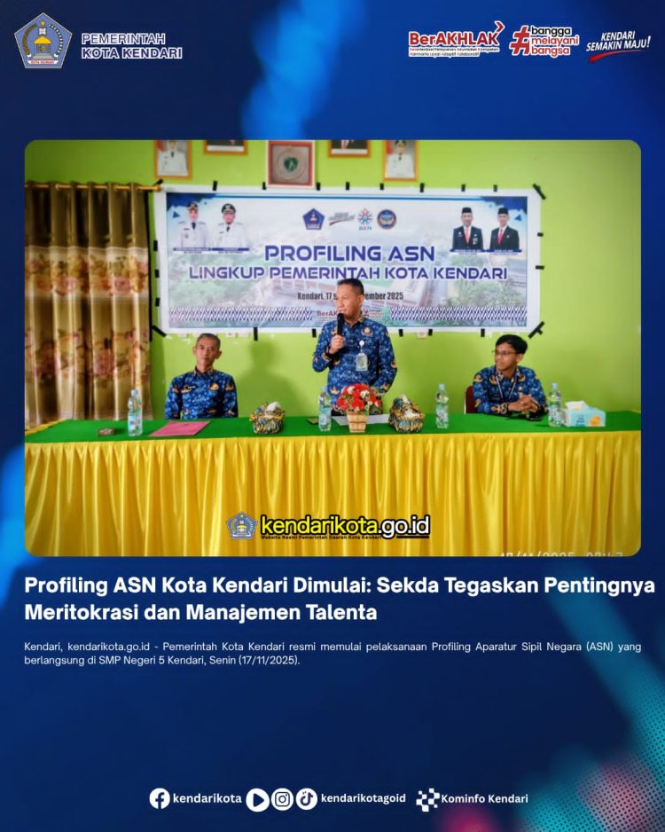 Profiling ASN Kota Kendari Dimulai: Sekda Tegaskan Pentingnya Meritokrasi dan Manajemen Talenta