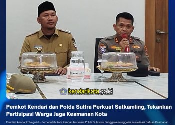 Pemkot Kendari dan Polda Sultra Perkuat Satkamling, Tekankan Partisipasi Warga Jaga Keamanan Kota