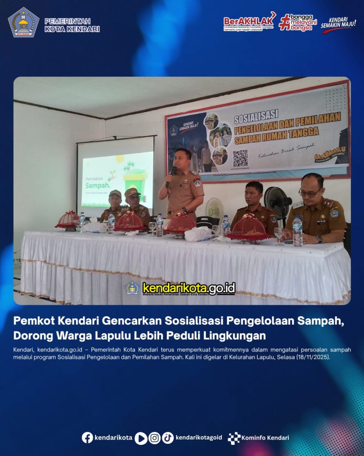 Pemkot Kendari Gencarkan Sosialisasi Pengelolaan Sampah: Dorong Warga Lapulu Lebih Peduli Lingkungan