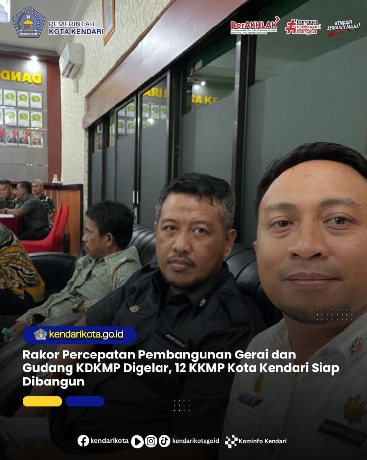 Rakor Percepatan Pembangunan Gerai dan Gudang KDKMP Digelar, 12 KKMP Kota Kendari Siap Dibangun