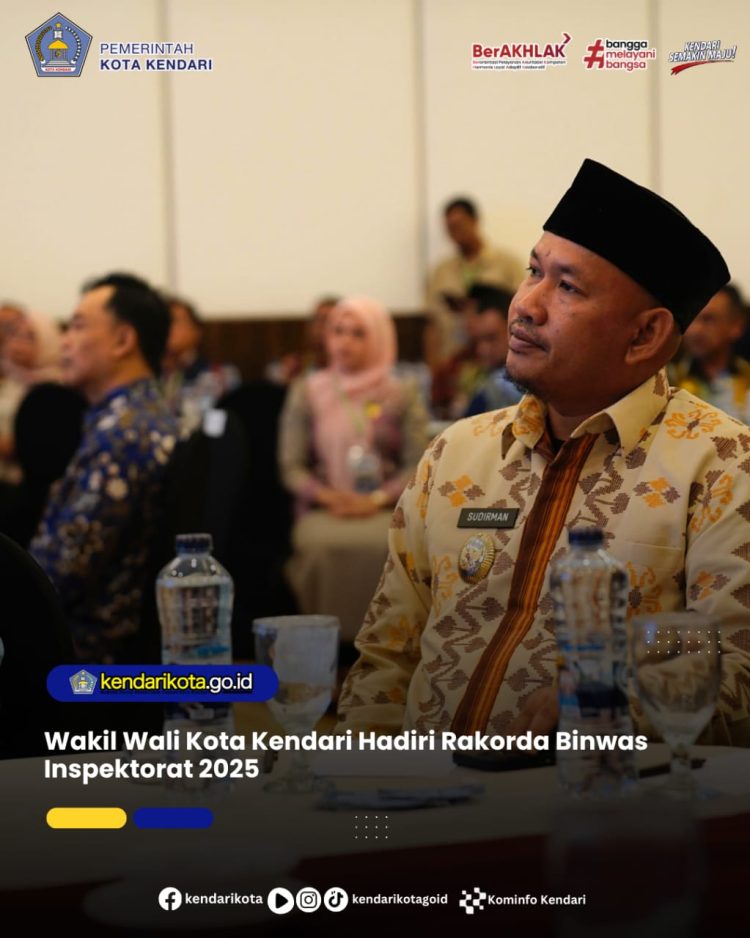 Wakil Wali Kota Kendari Hadiri Rakorda Binwas Inspektorat 2025
