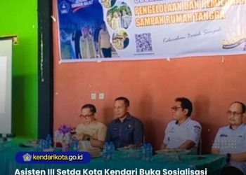 Asisten III Setda Kota Kendari Buka Sosialisasi Pengelolaan dan Pemilahan Sampah di Wilayah Pilot Project Kelurahan Bersih Sampah