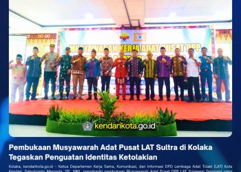 Pembukaan Musyawarah Adat Pusat LAT Sultra di Kolaka Tegaskan Penguatan Identitas Ketolakian