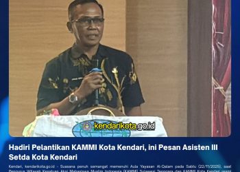 Hadiri Pelantikan KAMMI Kota Kendari, ini Pesan Asisten III Setda Kota Kendari