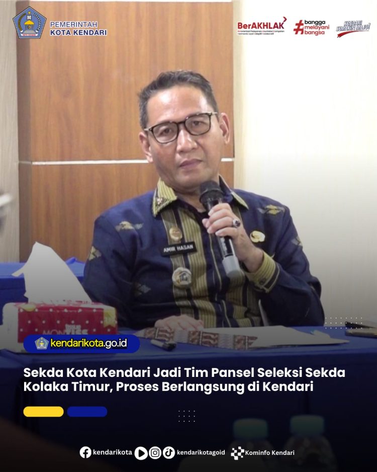 Sekda Kota Kendari Jadi Tim Pansel Seleksi Sekda Kolaka Timur, Proses Berlangsung di Kendari