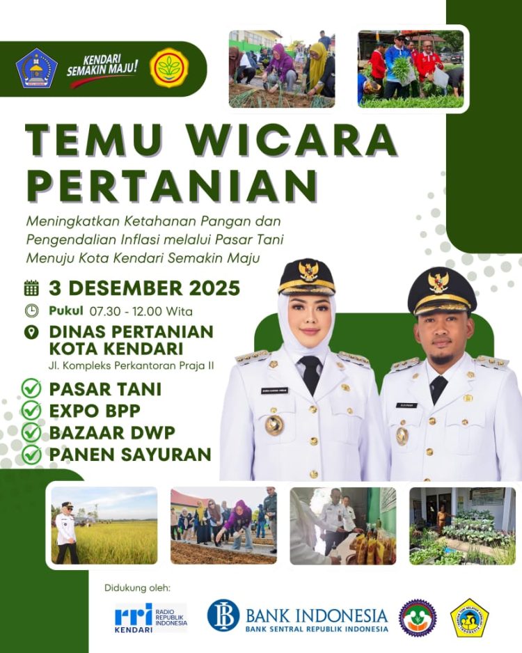 Temu Wicara Pertanian Siap Gaungkan Ketahanan Pangan Kota Kendari