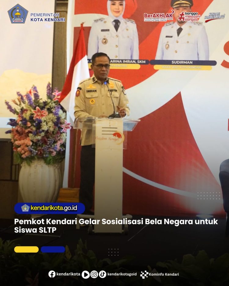 Pemkot Kendari Gelar Sosialisasi Bela Negara untuk Siswa SLTP