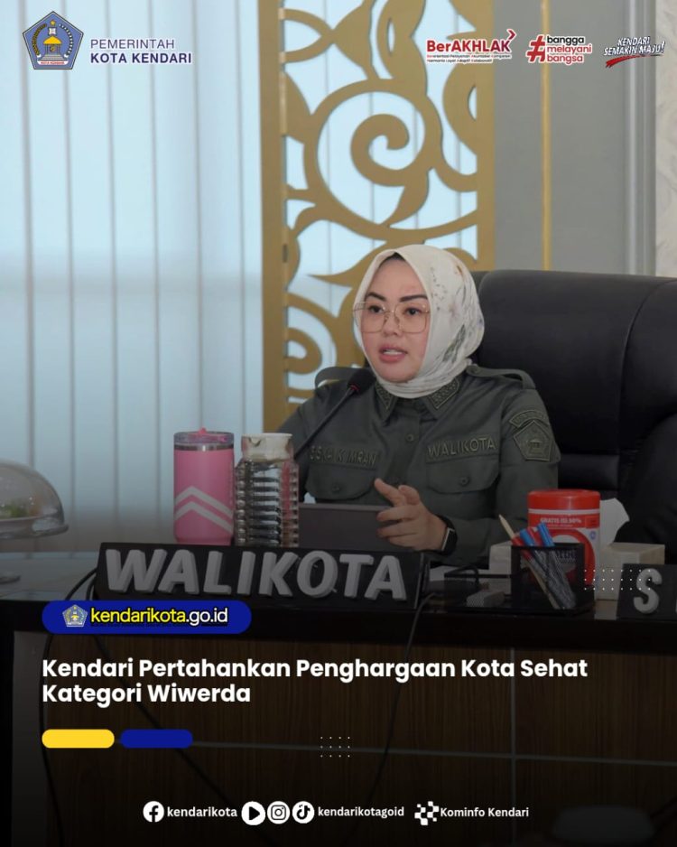 Kendari Pertahankan Penghargaan Kota Sehat Kategori Wiwerda
