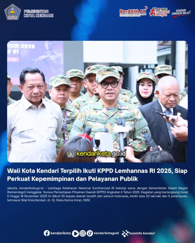 Wali Kota Kendari Terpilih Ikuti KPPD Lemhannas RI 2025, Siap Perkuat Kepemimpinan dan Pelayanan Publik