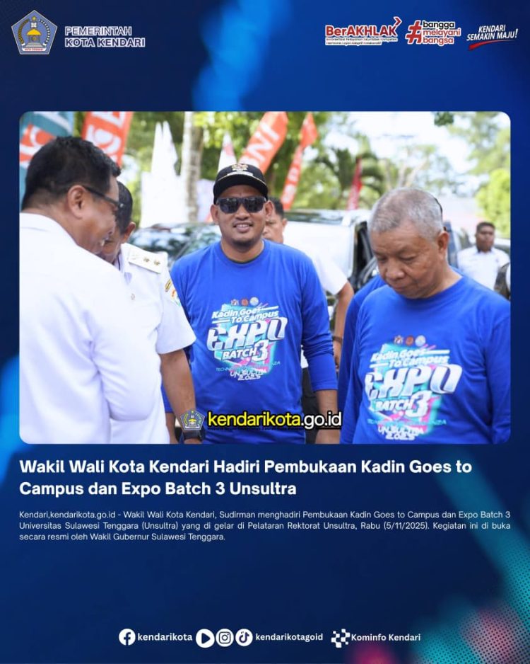 Wakil Wali Kota Kendari Hadiri Pembukaan Kadin Goes to Campus dan Expo Batch 3 Unsultra
