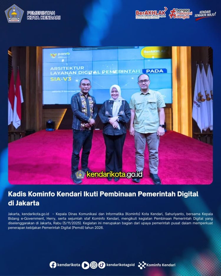 Kadis Kominfo Kendari Ikuti Pembinaan Pemerintah Digital di Jakarta