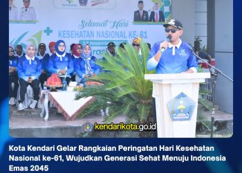 Kota Kendari Gelar Rangkaian Peringatan Hari Kesehatan Nasional ke-61, Wujudkan Generasi Sehat Menuju Indonesia Emas 2045