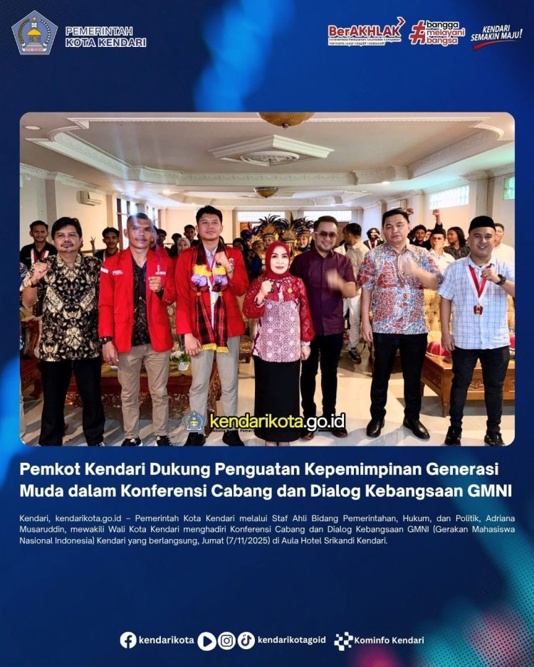 Pemkot Kendari Dukung Penguatan Kepemimpinan Generasi Muda dalam Konferensi Cabang dan Dialog Kebangsaan GMNI