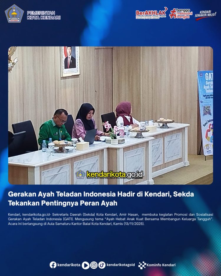 Gerakan Ayah Teladan Indonesia Hadir di Kendari, Sekda Tekankan Pentingnya Peran Ayah