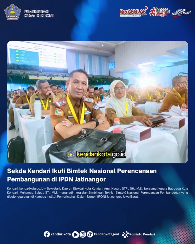 Sekda Kendari Ikuti Bimtek Nasional Perencanaan Pembangunan di IPDN Jatinangor