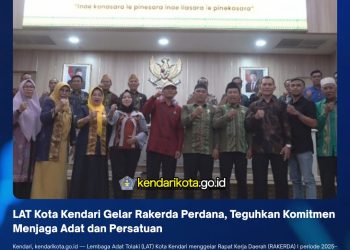 LAT Kota Kendari Gelar Rakerda Perdana, Teguhkan Komitmen Menjaga Adat dan Persatuan