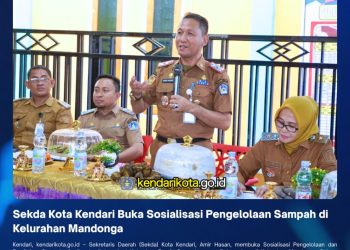 Sekda Kota Kendari Buka Sosialisasi Pengelolaan Sampah di Kelurahan Mandonga