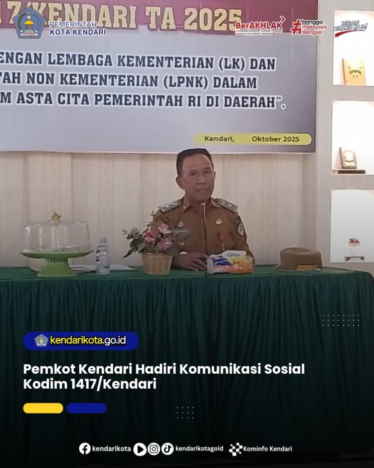 Pemkot Kendari Hadiri Komunikasi Sosial Kodim 1417/Kendari