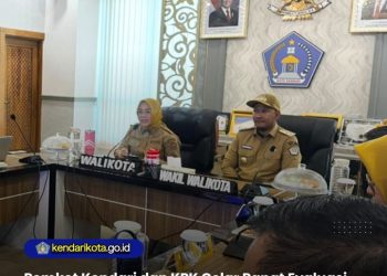 Pemkot Kendari dan KPK Gelar Rapat Evaluasi MCSP 2025, Kendari Tertinggi di Sultra