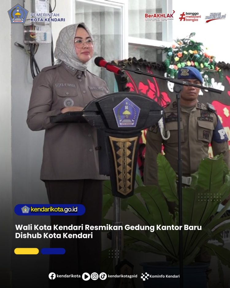 Wali Kota Kendari Resmikan Gedung Kantor Baru Dishub Kota Kendari