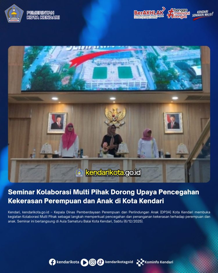 Seminar Kolaborasi Multi Pihak Dorong Upaya Pencegahan Kekerasan Perempuan dan Anak di Kota Kendari