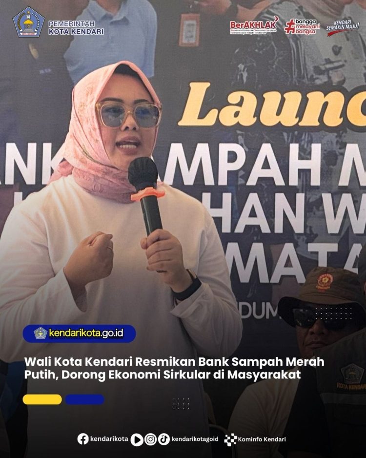 Wali Kota Kendari Resmikan Bank Sampah Merah Putih, Dorong Ekonomi Sirkular di Masyarakat